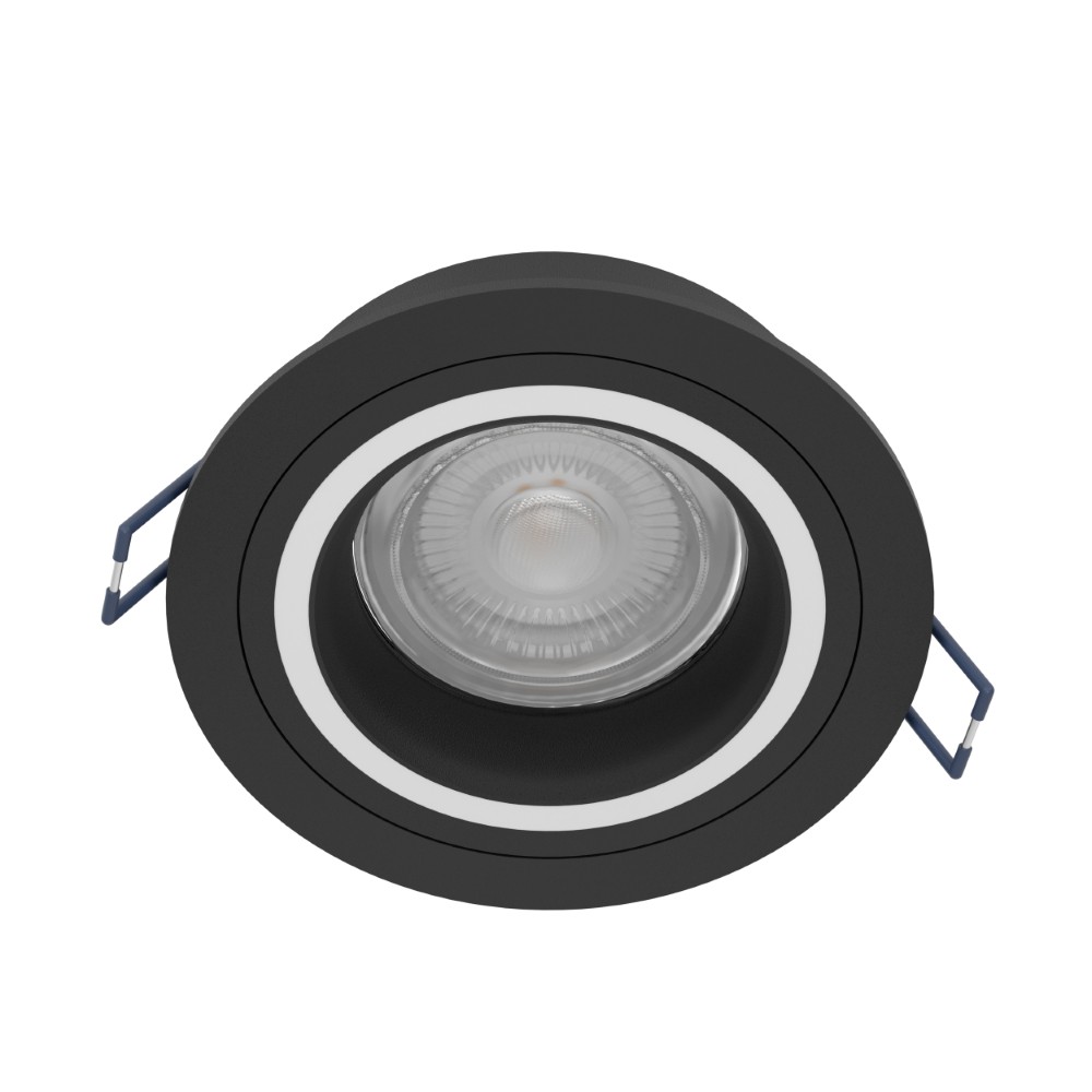 Eglo Zigbee inbouwspotCarosso-Z zwart - rond - 900764